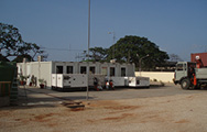 First office container in Angola