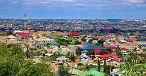 Das Hauptgebäude in Accra, Ghana