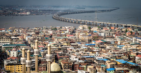 Das Hauptgebäude in Lagos, Nigeria