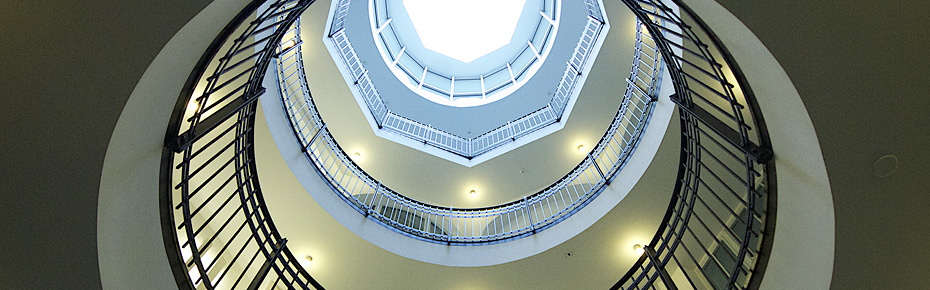 Treppenhaus im Afrikahaus.