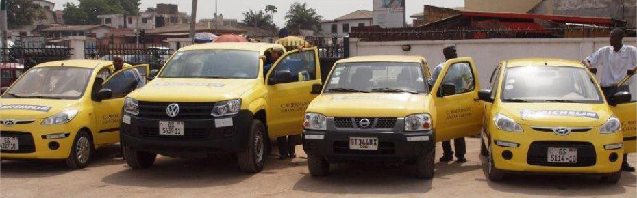 Our service fleet in Ghana